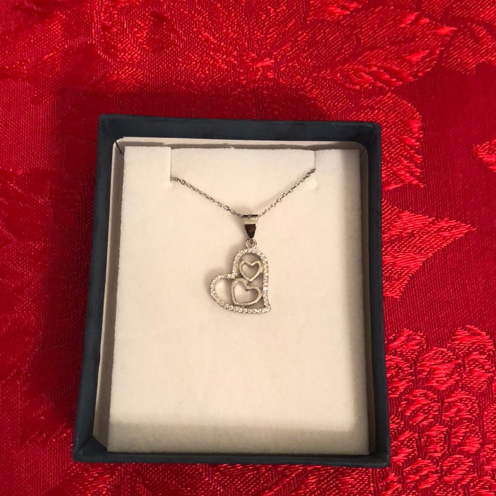 Beautiful triple heart necklace